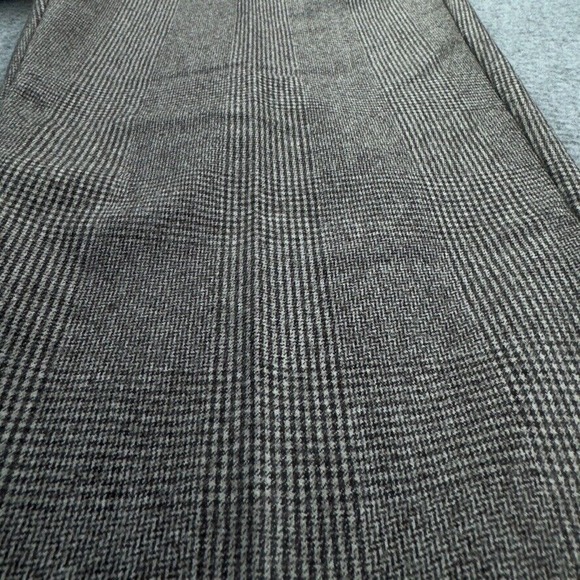 Banana‎ Republic Men Wool Dress Pants 38x31 Tapered Fit Gray Plaid Flannel Italy - Picture 2 of 11